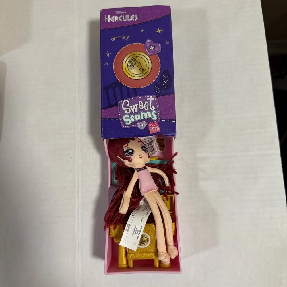 Disney's Sweet Seams Hercules Megara Meg Mini Rag Doll Moose Toys 2022 New Open